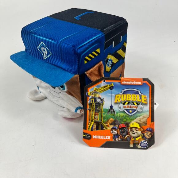 6 New Rubble Crew Stuffed Animal Cube Wheeler Motor Mix Nickelodeon Party Favors - Picture 7 of 11